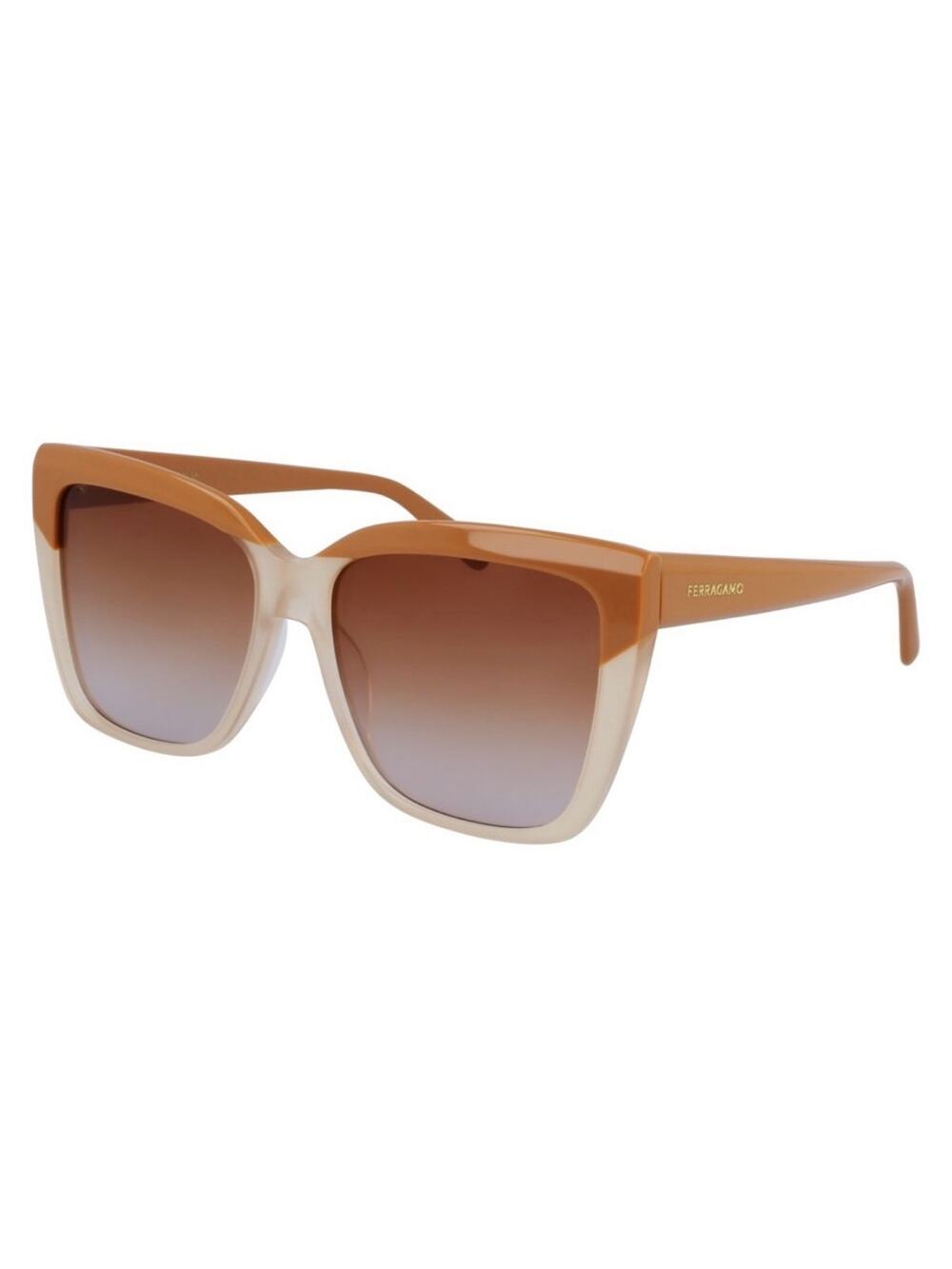 NEW!!! Salvatore Ferragamo SF1102S 261 Women's  Brown Sunglasses Authentic